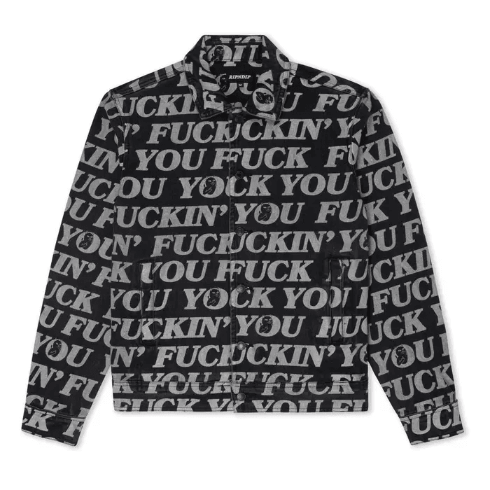 RIPNDIP-FUCKIN FUCK DENIM JACKET