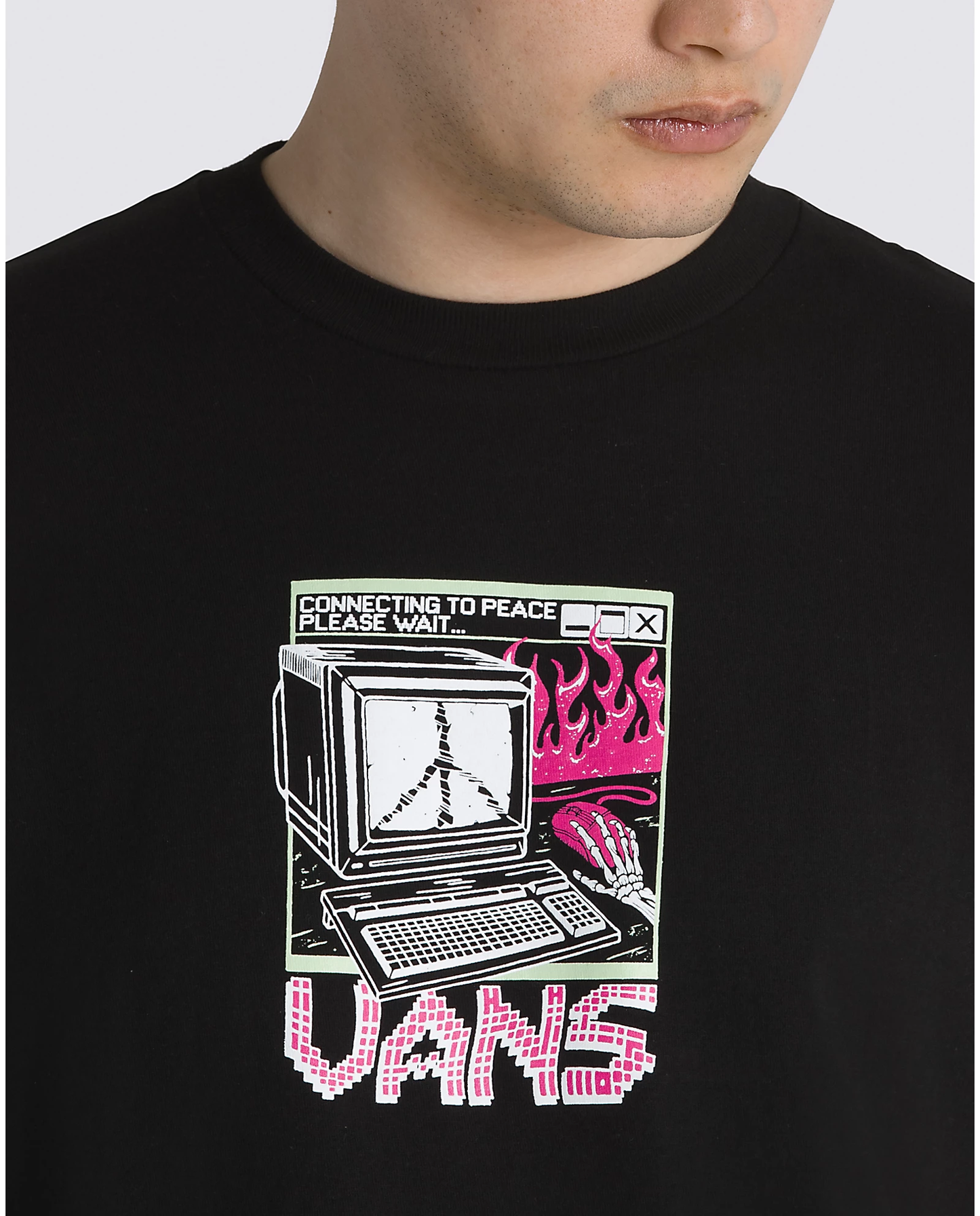 VANS-T-SHIRT - THROWBACK PEACE MACHINE SS TEE