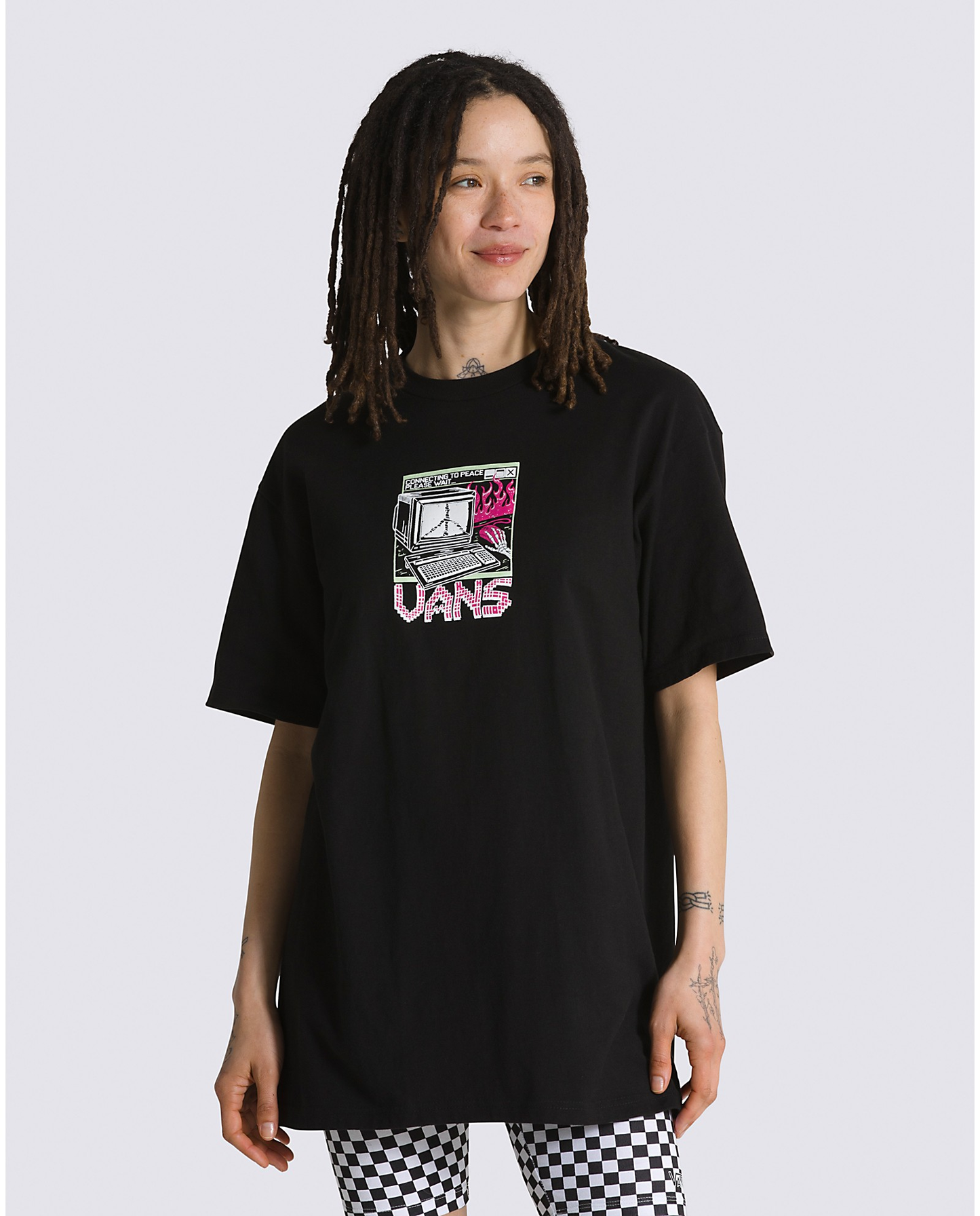 VANS-T-SHIRT - THROWBACK PEACE MACHINE SS TEE