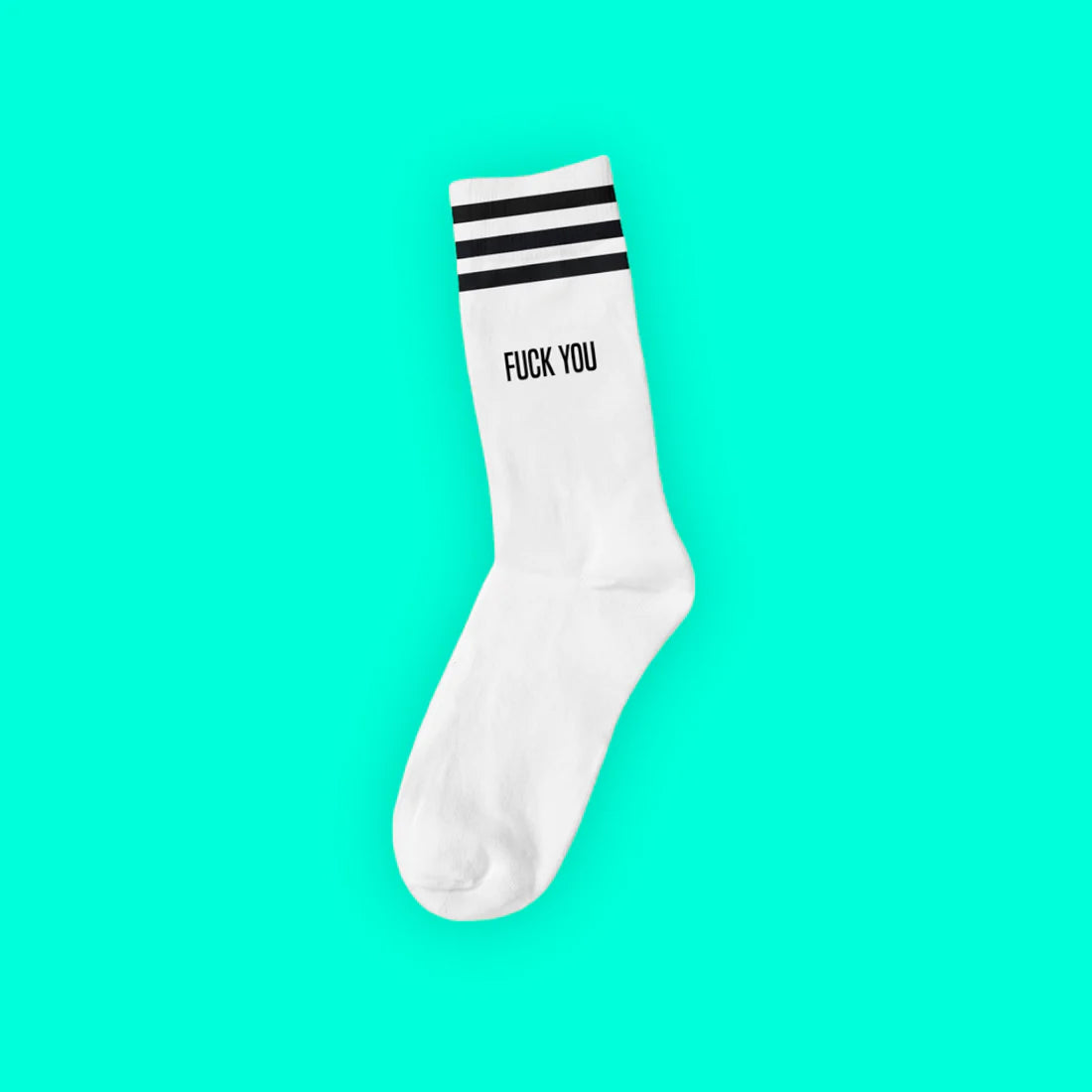 FUCK YOU BLACK - WHITE SOCKS