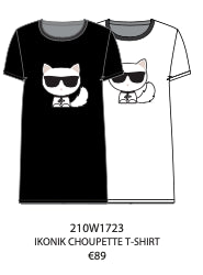 LAGERFELD-T-SHIRT - IKONIK CHOUPETTE