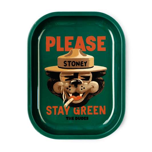 THE DUDES-STAY GREEN ROLLING TRAY
