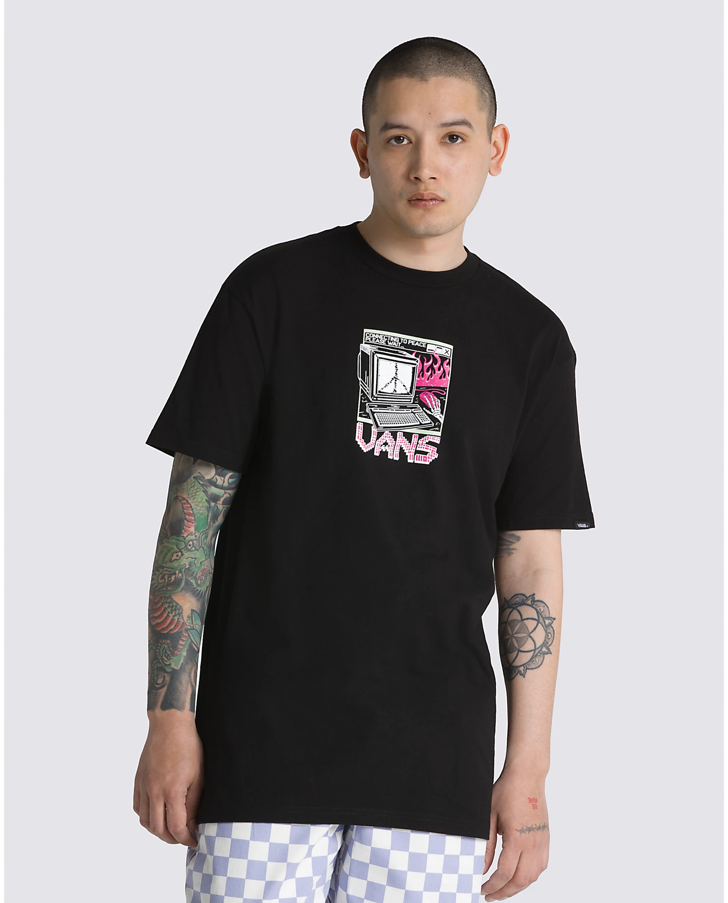 VANS-T-SHIRT - THROWBACK PEACE MACHINE SS TEE