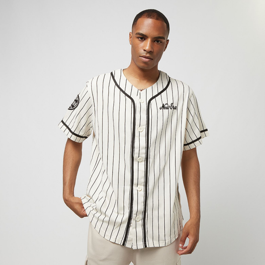 NEW ERA Vêtements-T-SHIRT - NE PINSTRIPE JERSEY